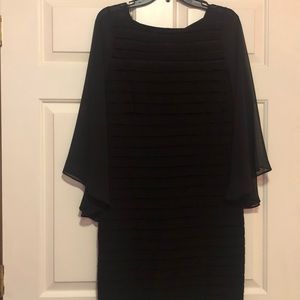 Black Formal Dress (sheer bell sleeves)